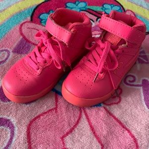 Neon Pink Fila’s size 10 1/2